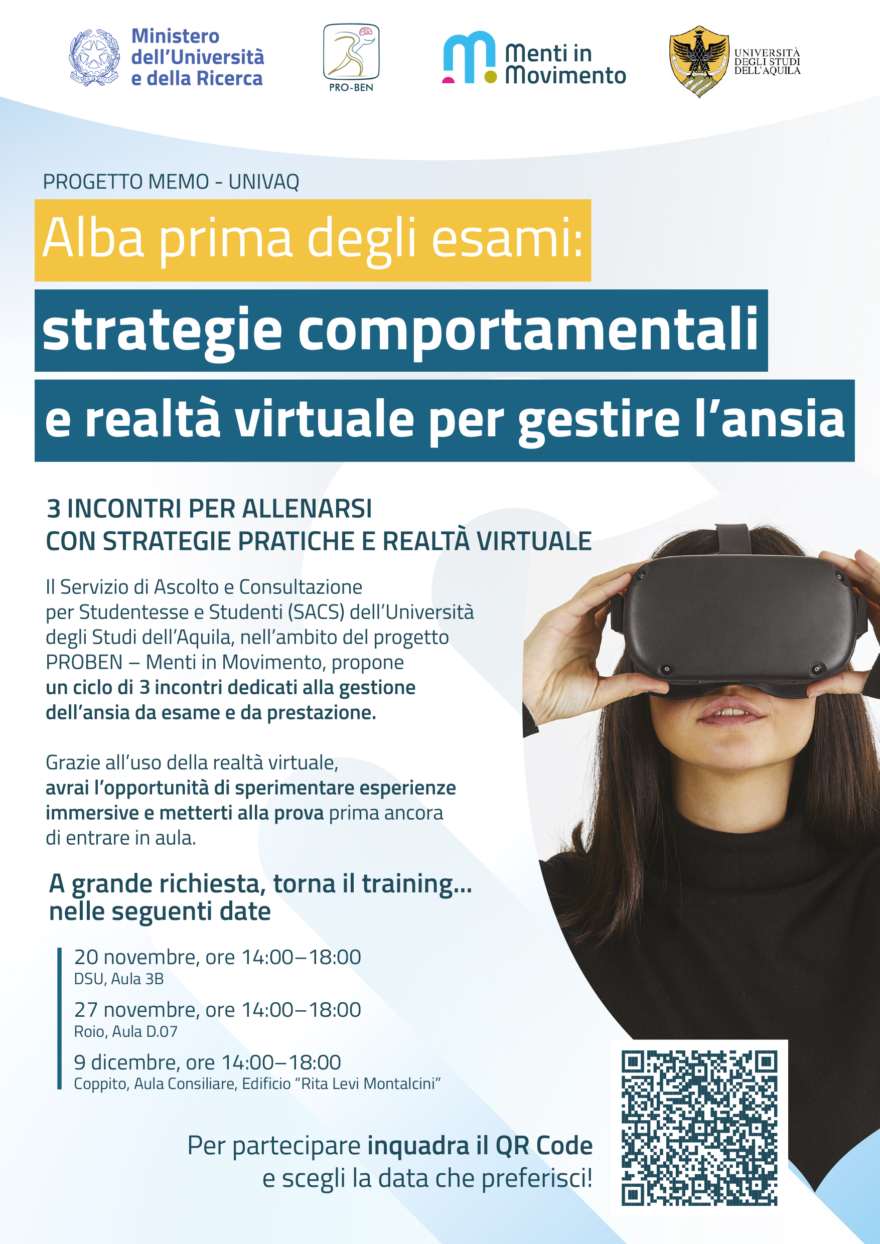 Alba Prima degli Esami: strategie comportamentali e realtà virtuale per gestire l’ansia