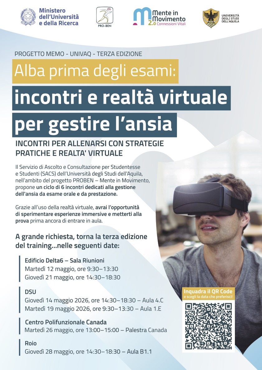 Alba prima degli esami: incontri e realtà virtuale per gestire l’ansia